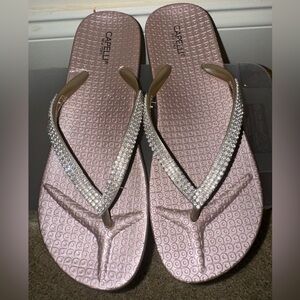 Rose Gold - Thong Diamond Sandal